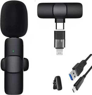 MOBIZAC Wireless Mic for Android Mobile Type C and iPhone Mic for Recording and Vlogging Mobile Microphones