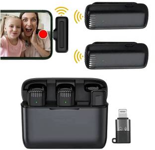 WRADER Professional Grade Dual User Wireless Mic for iPhones and Type C Android Phones Microphone