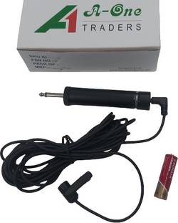 A One TIE Microphone WITH (5mtr cable) 3.5 mm & 1/4 jack Indoor PA System Microphone 6.35mm 1/4 pin collar mic