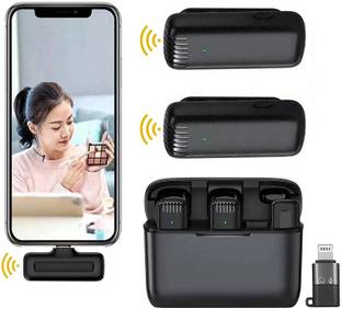 WRADER Wireless Microphone for Vloging Insta Reels Voice Recording and Live Streaming Microphone
