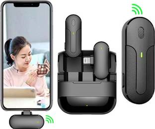 WRADER Wireless Microphone with Charging Case Mic for iPhone for Video Recording and Vlogging Microphone