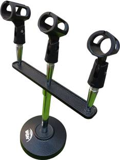 WON 3 in 1 mic holder in use for multiple mic n one stand Durable Heavy Duty