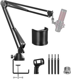Tonor T10 Adjustable Microphone Arm Stand with Pop FIlter for HyperX Quadcast/SoloCast, Blue Yeti, Shure, Rode, Razer Seiren Mini, etc