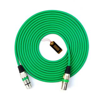 पर्ल Professional 3 Pin XLR Male to XLR Female 5 Meter | 1 Pc (ग्रीन) बैलेंस्ड माइक्रोफोन केबल - 16.5 फीट/5 मीटर