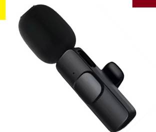 Bashaam E553_K8 MIC TYPE-C SUPPORTED WIRELESS MICROPHONE BLACK (PACK OF 1) Holder