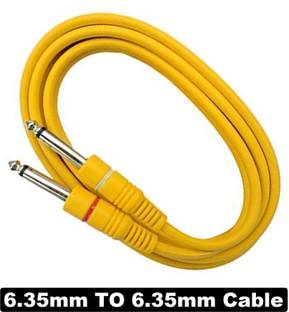 darkingwings 6.3mm TRS to 6.35mm TRS Stereo Audio Cable Double P38 Male to P38 Male Mono Plug Guitar 1/4" TS Cable Random (as per available)