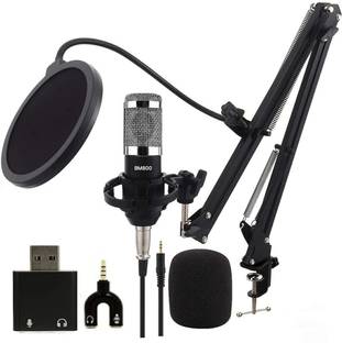 TechBlaze BM800 Studio Microphone Kit for Voice Recording ,Gaming Condenser Mic Set For Studio Recording , Podcasting Live Streaming & Broadcasting