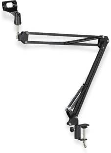 DawnRays NB-35 Recording Microphone Suspension Boom Scissor Arm Stand Holder for Studio Broadcast Microphone Singing, Conference, Lectures, Recording Nb 35 BM800 stand