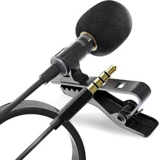 IMAGINEA 3.5mm Wired Metal Clip Condenser Collar Microphone Omnidirectional Noise Isolation Mic for Recording for Singing YouTube and Tuition Classes Online Class, Video Conference, Blogger (4.5 Feet) Microphone