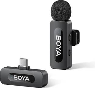BOYA BY-V10 2.4 ghz Omnidirectional Wireless System with a Transmitter Microphone Microphone