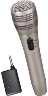 Adiohub Wireless Microphone or Wired Mic Both Options, Handheld Dynamic Mic & Receiver Microphone