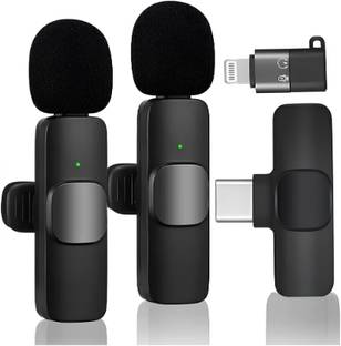 YAROH 62v_K8 Wireless Mic Set: Type-C & iPhone Compatible Livestream & Video Recording Microphone