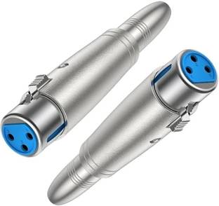 Urban Infotech XLR Female to 1/4 Inch Female Stereo Adapter 6.35mm TS Female to XLR Female Microphone