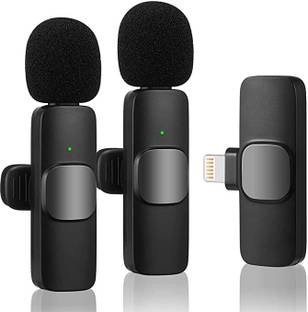 BRSS K-9 Dual Wireless Lavalier Microphone Plug and Play, No Need APP & Bluetooth Camera Microphone