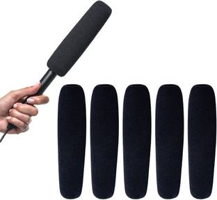 BALRAMA 5pcs Long Foam Windshield Sponge Windscreen Shotgun Cover Interview Microphone Microphone