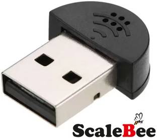 SCALEBEE USB 2.0 Mini Microphone Adapter for Chat, Skype,Youtube,PC,Laptop,Usb Dongle Mic Microphone