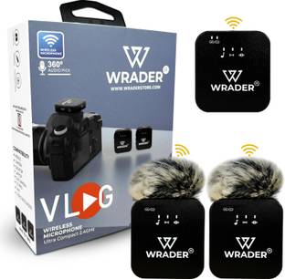 MOOZMOB Wireless Mic with Noise Reduction for Cameras Mobile PC iPhone GoPro and DSLR Microphone