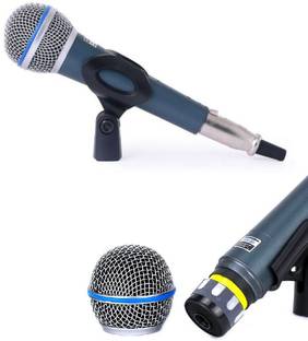 Divinext Beta 58 A Dynamic Microphone Vocal Karaoke Mic 58A Professional Singing Mic Studio Voice Recording Mixer Karaoke Mikrofon Microphone Clip + Black Zipper Pouch + 3.5mm Connector Wire Jack + Shock Mount System + Hardened Steel Mesh Grille + Capsule Design Super Cardioid + Polar Patten + Dynamic Vocal Microphone Microphone