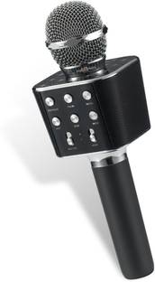 Pick Ur Needs Karaoke Duplex Bluetooth Mic Wireless Bluetooth Microphone Connection Player Speaker 2-in1 With Recording + USB + FM Microphone