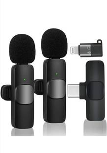 YAROH 25v_K8 Wireless Mic Set: Type-C & iPhone Compatible Livestream & Video Recording Microphone