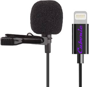 Cubonic 8 Pin Wired 1m Professional Lavalier Lapel Clip-on compatible with Lightning Microphone