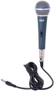 BALRAMA BETA 58 Microphone Beta-58A Dynamic Vocal Karaoke Microphone with 3.5MM Connector 58A Pofessional Singing Mic Studio Voice Recording Mixer Karaoke Mikrofon Microphone Clip + Black Zipper Pouch + 3.5mm Connector Microphone