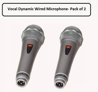 KH Vocal Dynamic Wired Microphone- Pack of 2 Microphone