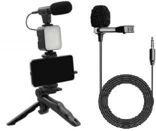 aybor AY-49 Video Recording Kit with Tripod With Selfie Light with normal mic. Microphone