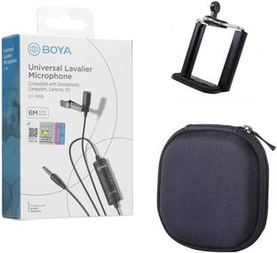 BOYA M1S with Carrying Case and Mount1 Universal Lavalier Microphone