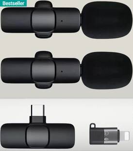 Khatusha Z304 K9 Lapel Dual Wireless Mic Youtube,Vlogging,Recording for iPhone/Android Microphone