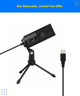 FIFINE K669B Metal USB Microphone Condenser for Recording Windows PC & Laptops
