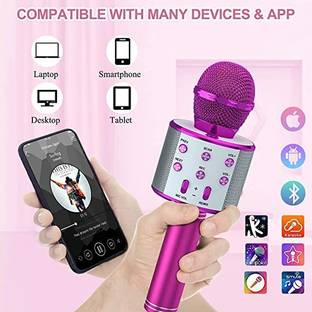 Seraphic Bluetooth Wireless 4 in 1 Karaoke HiFi Speaker Microphone Microphone