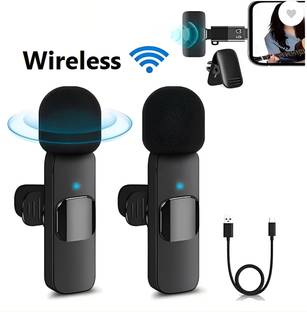 BASS BLING k9Wireless Lavalier Microphone with Crystal Clear Sound Quality for Recording Microphone