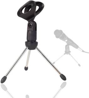 Urban Infotech Professional Microphone Table Tripod Table Top Stand with Mic Clip Microphone