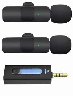 MOOZMOB K35 Wireless Mic 3.5mm Wireless Mic for Youtube Video Recording ASMR and Vlog Microphone