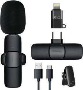 TECHorama K8 Wireless PLUG AND PLAY MIC Type-C & Lightning Connector MIC WIRELESS MICROPHONE