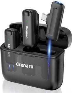Grenaro Wireless Mic Lavalier Microphone with Charging Case for Type-C Microphone