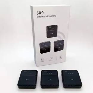 Point Zero SX9 dual mini wireless microphone body conference system dual square - Podcasts Microphone