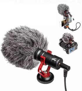 AMG Music MM1 Microphone with Shock Mount for YouTube Vlog DSLR Video Recording Microphone