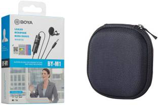 BOYA BYM1 with Carrying Case Omnidirectional Lavalier Condenser Microphone Microphone
