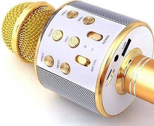 Seraphic Wireless Karaoke Microphone Bluetooth Singing Mic with Built-in Speaker Echo Microphone