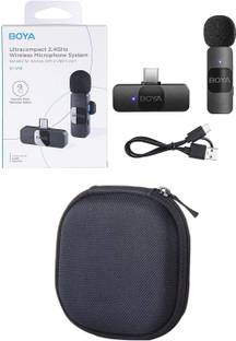 BOYA V10 With Carry Case 2.4GHz Single transmitter Wireless Microphone