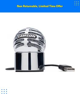 SAMSON Meteorite USB Studio Microphone (Chrome) Microphone