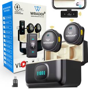 WRADER Wireless Mic with Noise Reduction for Video Recording for Type C Mobile, iPhone Microphone