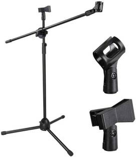 Techtest Adjustable Dual Microphone Stand Mic Stand Holder Studio Mic Singing Stand For Microphone