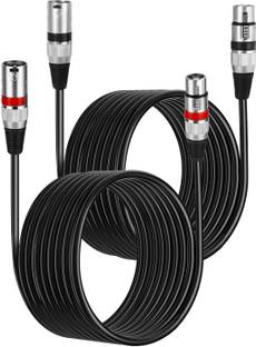 SONHUFU (PACK OF 2) XLR Male Plug to Female Jack Microphone Cable-1.5 M Microphone