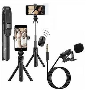 samipna Bluetooth Selfie Stick with mic Microphone AUX