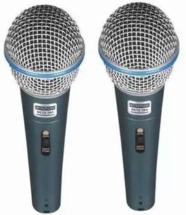 WON Microphone Beta 58A Dynamic Cardioid Vocal MultiPurpose Mic with 12 Ft XLR Cable Microphone