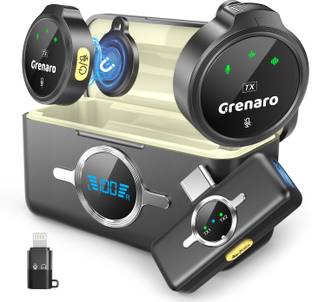 Grenaro Mic for YouTube , S12 Noise Reduction Wireless Microphone for YouTubers Microphone