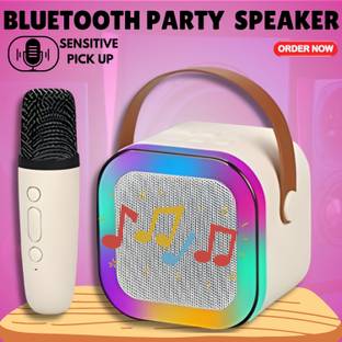 Clairbell K12 Bluetooth Speaker with wireless Karaoke Mic Voice Effects BT5.1/TF Card T276 Microphone